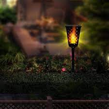 solar garden tiki light outdoor light