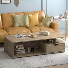 Floor Shelf Coffee Table With Storage