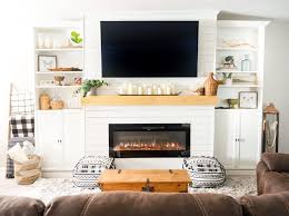 Diy Stone Mantel And Electric Fireplace