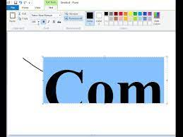 Font Size More Than 72 In Paint