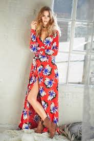 Best tops for tall women. Ttya X Lts Origami Flower Wrap Dress Long Tall Sally Clothing For Tall Women Wrap Dress Long Dresses