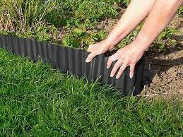 Lawn Edging Border Plastic Garden Grass