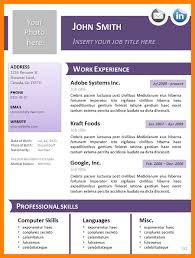 Simple Resume Template Open Office Resume Templates Free Download