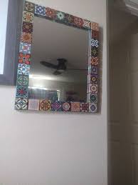 Office Mirror Tile Home Décor Mirrors