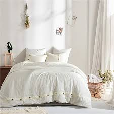 wiseelife solid ivory duvet cover twin