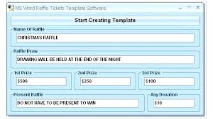 Numbered Raffle Ticket Template Umbrello Co
