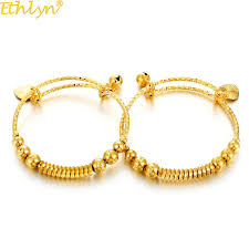 Us 8 5 Ethlyn 2pcs Lot Equatorial Guinea Fashion Design Adjustable Gold Color Baby Kids Bangles Bracelet Jewelry Christmas Gifts B136 In Bangles