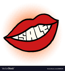 pop art mouth royalty free vector