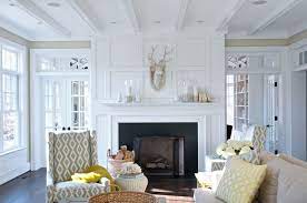 Paneled Fireplace Cottage Living