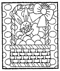 What is easter without a chocolate bunny rabbit? Easter Bunny In Basket Coloring Page Crayola Com