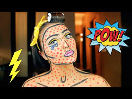 comic book pop art makeup halloween