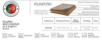 construction floating cork flooring