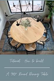 how to build a 70 round dining table