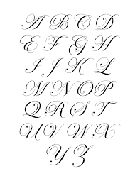royal fancy cursive alphabet letters