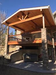 A Deck Patio Porch Covered Roof