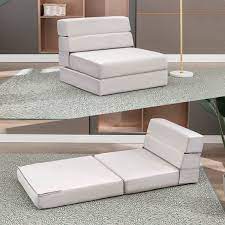 mjkone folding futon sofa bed single