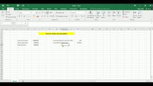 How To Make Emi Calculator In Excel