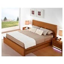 modern queen size saal wood double bed