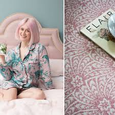 Pink House And Her New Patterned Carpet