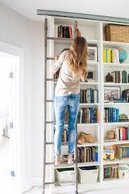billy bookcase with library ladder