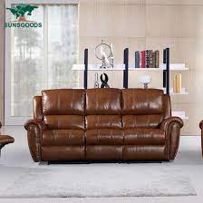 Some Theatre Leather Recliner Couch