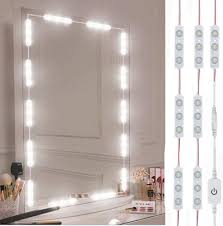 Led Vanity Mirror Lights Hollywood Style Vanity Make Up Light 10ft Ultra Bright White Led Dimmable Touch Control Lights Strip For Makeup Vanity Table Bathroom Mirror Mirror Not Included