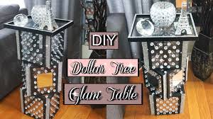 Diy dollar store side table july 2020 i made this fun and easy nautical diy dollar store side table using some simple items from the dollar store, a few items i already had (and a few from michaels). Diy Dollar Tree Glam Table Diy Home Decorating Idea 2019 Youtube