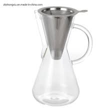 glass coffee maker with s s filter pour