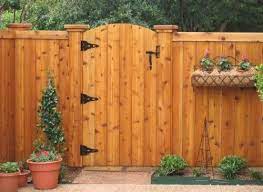 wood fence gate