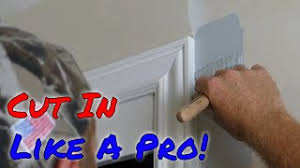 how to paint around trim cut in paint