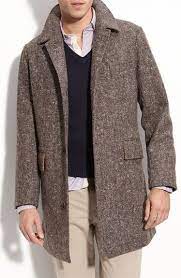 Billy Reid Wool Tweed Coat Tweed