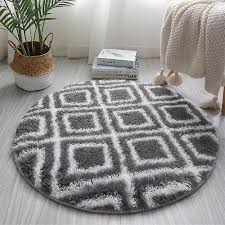 grey square diameter 100cm round rugs