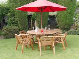 m round garden table sets