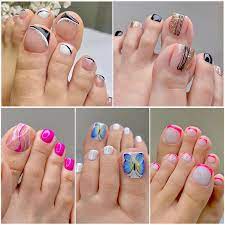 24pcs artificial toe false nails tips
