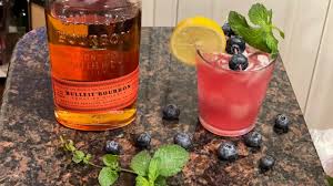 bulleit bourbon with blueberry lemonade
