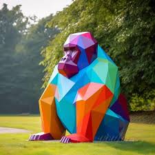 Geometric Design Large Gorilla