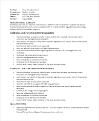 Job title, reporting relationships, department, job location, manager/supervisor's title, job code, purpose and objective of the job. Free 7 Sample Financial Advisor Job Description Templates In Pdf Ms Word