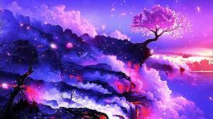 blossom tree anime hd wallpaper