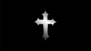 premium vector metal christian cross