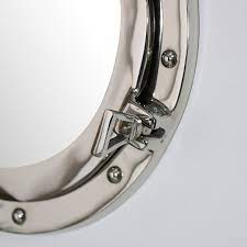 Nautical Porthole Mirror In Silver