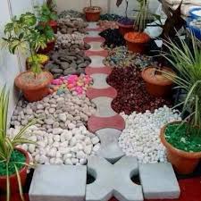 White Round Pebbles Stone For Landscaping