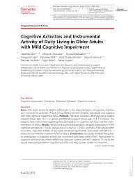 9 essential cbt techniques and tools; Pdf Cognitive Activities And Instrumental Activity Of Daily Living In Older Adults With Mild Cognitive Impairment
