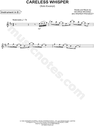 When autocomplete results are available use up and down arrows to review and enter to select. George Michael Careless Whisper Excerpt Sheet Music Alto Or Baritone Saxophone In B Minor Download Print Sku Mn0161789