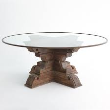 Capital Dining Table 72 Glass Top W