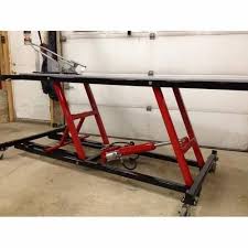 mild steel hydraulic motorcycle lift at