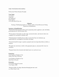 Excellent Waitress Resume Example Templates Skills Examples Sample