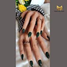 sacramento green glossy nails make my