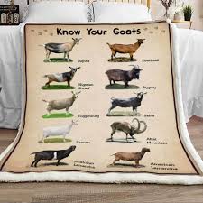 goats fleece quilt blanket gift ideas