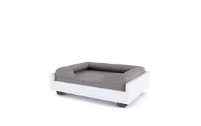 bolster dog bed grey fido dog sofa bed