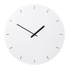White Harkness Acrylic Wall Clock